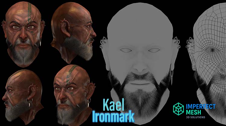 a strong, memorable name that fits the rugged, tribal warrior look with the facial tattoo, scarred skin, and a seasoned, experienced demeanor.