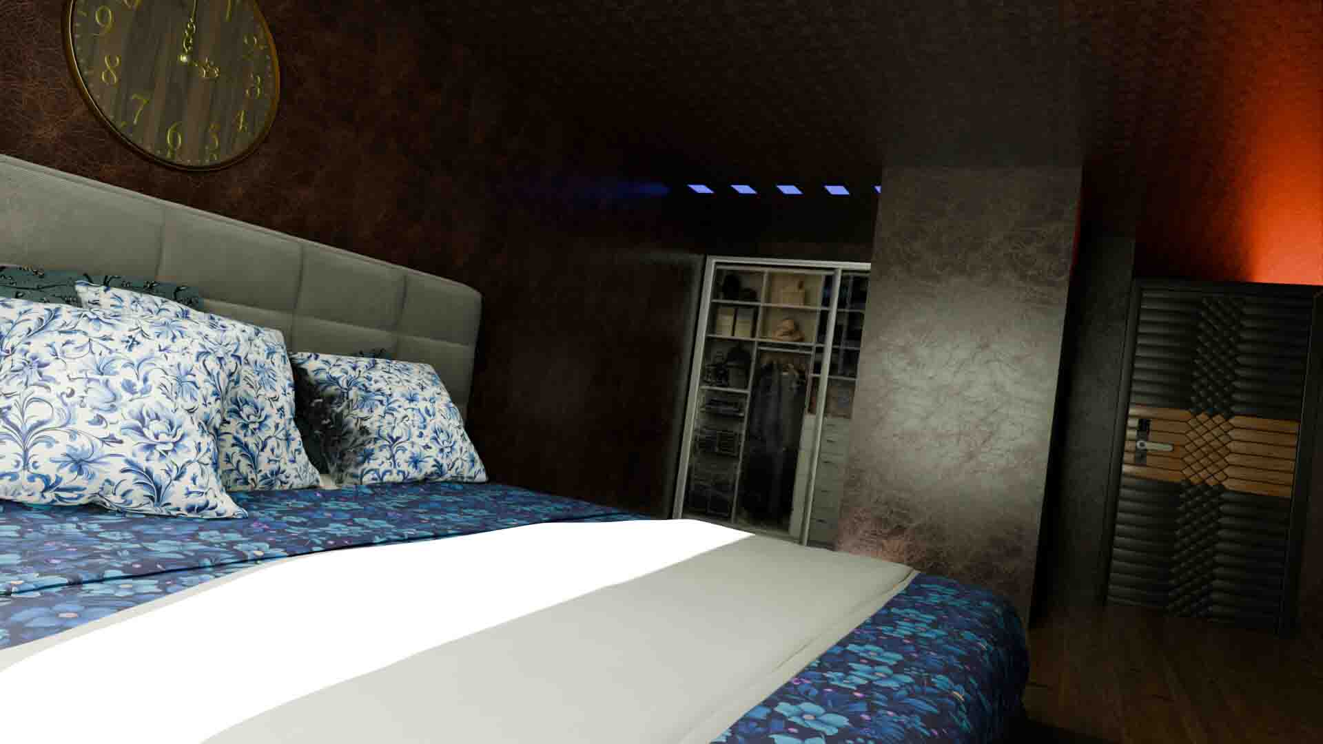 modern bedroom interior design render